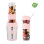 Voir la diapositive 2 : HKOENIG Mini blender - SMOO12 - 300 W - 570 mL - Rose pastel - 2 gourdes incluses