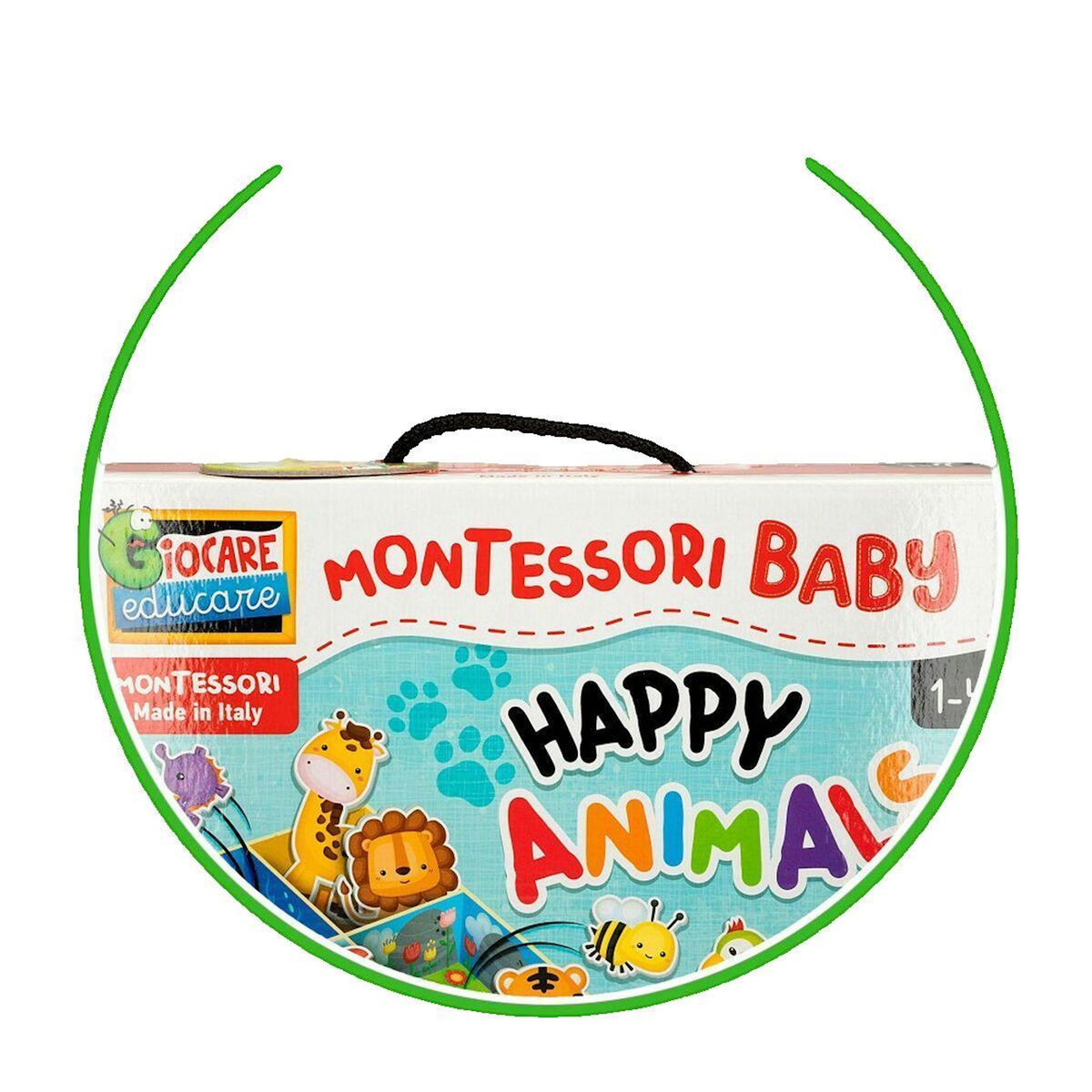 LISCIANI GIOCHI Jeu éducatif Montessori Lisciani Giochi Happy Animals multicolore