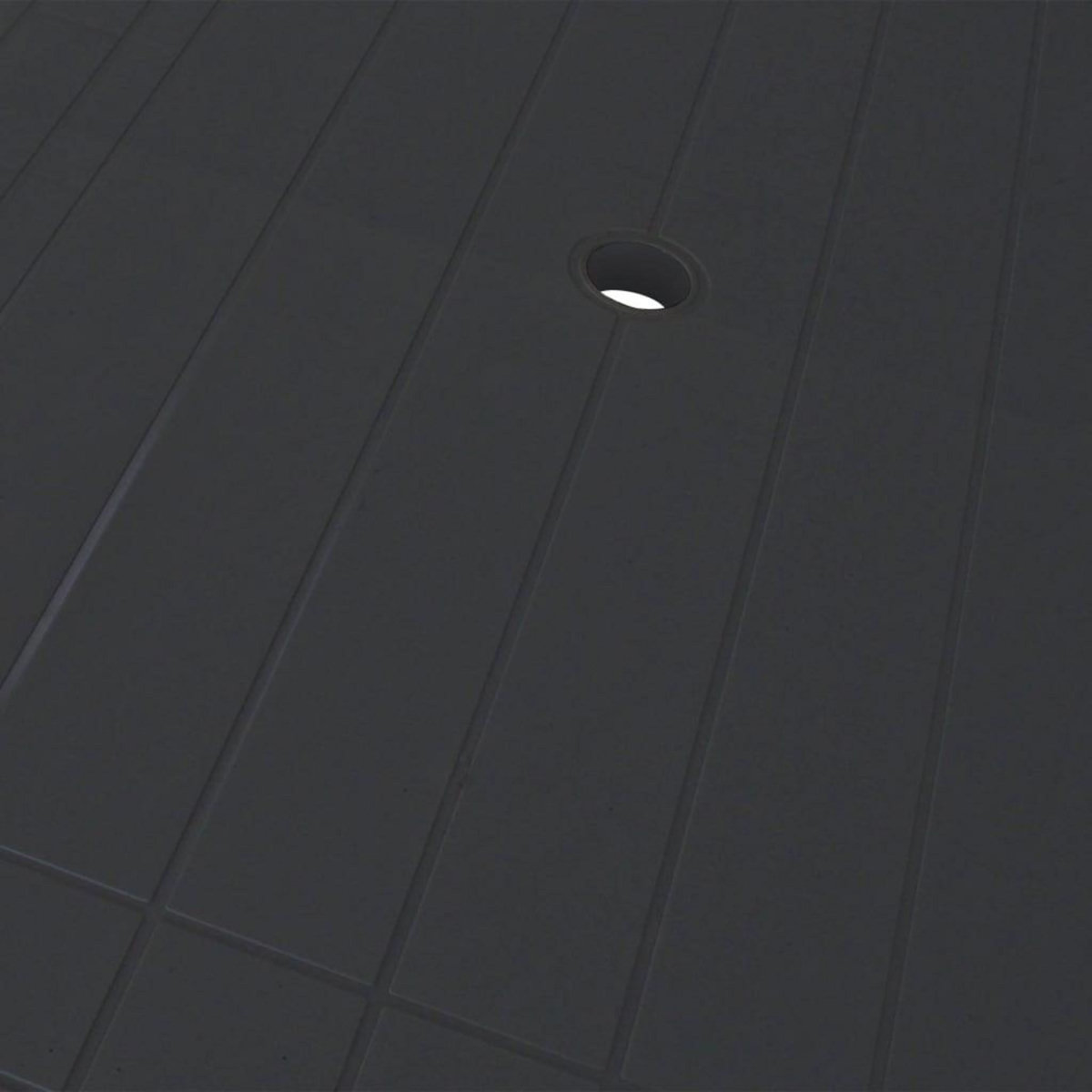 VIDAXL Table de jardin Anthracite 126 x 76 x 72 cm Plastique