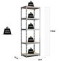 Voir la diapositive 3 : EUROSPEN Etagere de Rangement  modulable et polyvalente pour atelier, garage, cave...Charges Lourdes 172x75x30cm - Gris