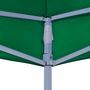 Voir la diapositive 4 : VIDAXL Toit de tente de reception 3x3 m Vert 270 g/m^2
