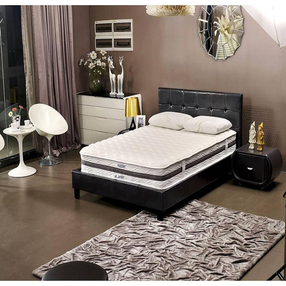 Habitat et Jardin Matelas ressorts et mémoire de forme  Viva First  - 140 x 190 x 26 cm