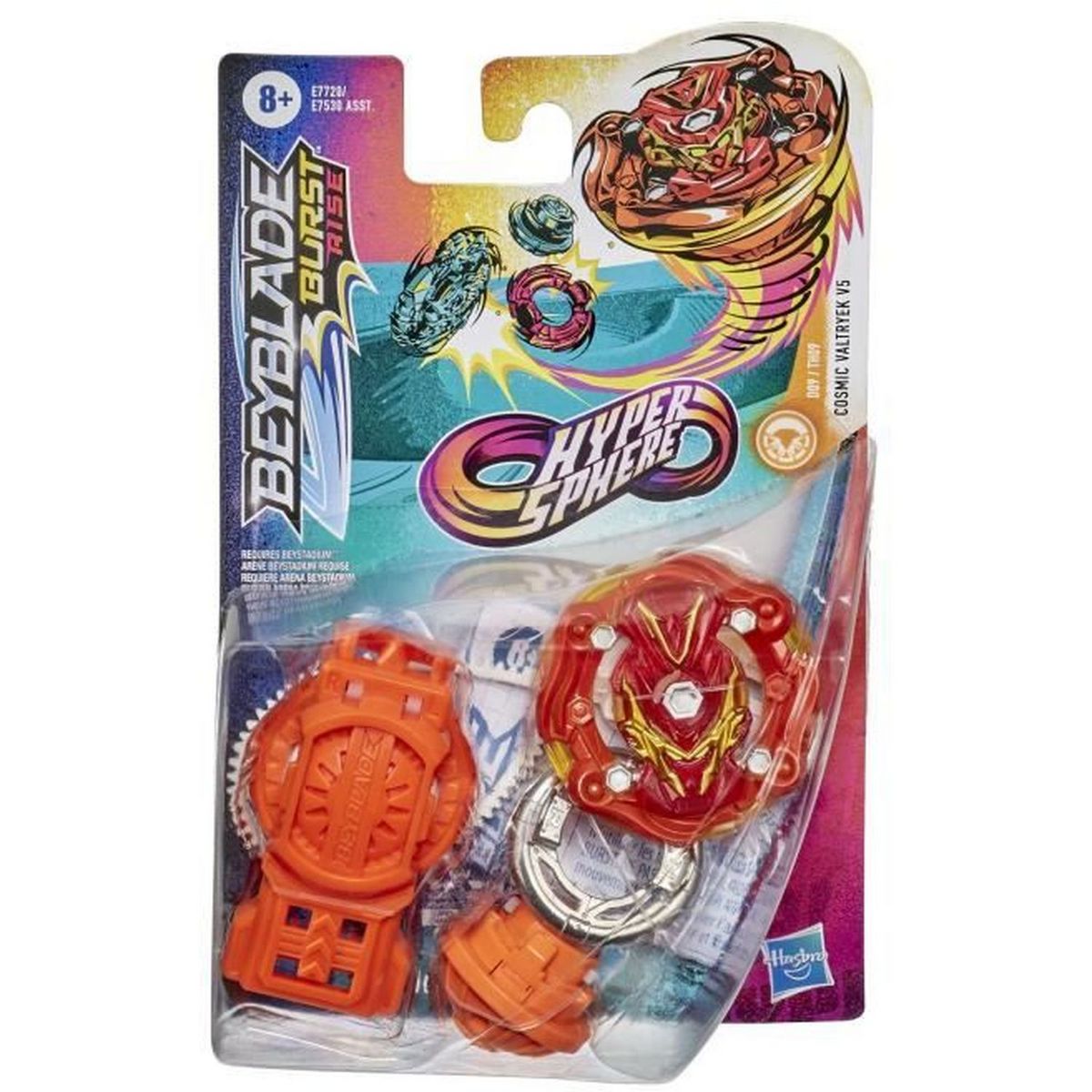 HASBRO Beyblade Burst Rise - Starter Pack Hypershere Lanceur et Toupe Valtryek V5