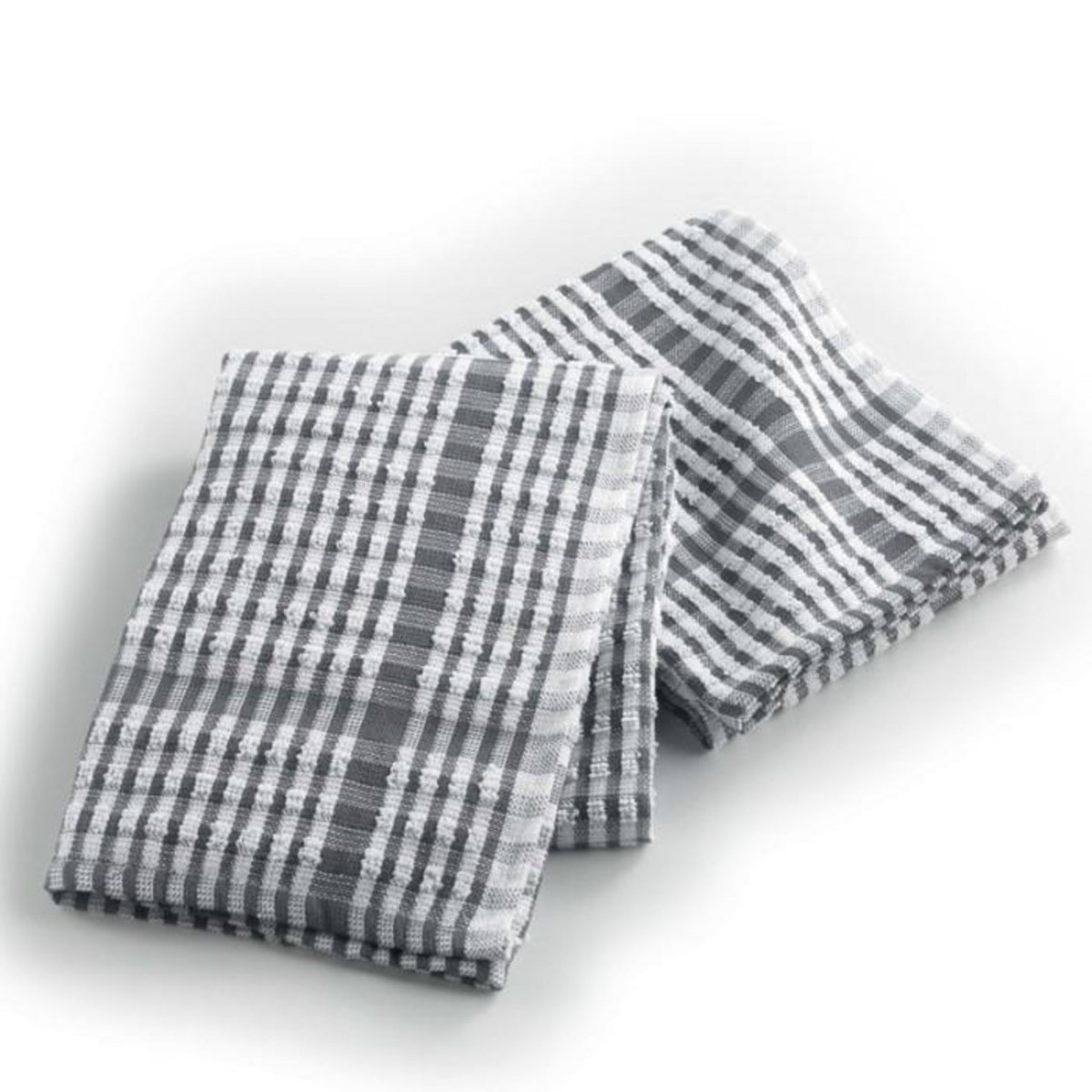 Paris Prix Lot de 2 Torchons de Cuisine  Mineo  70cm Anthracite