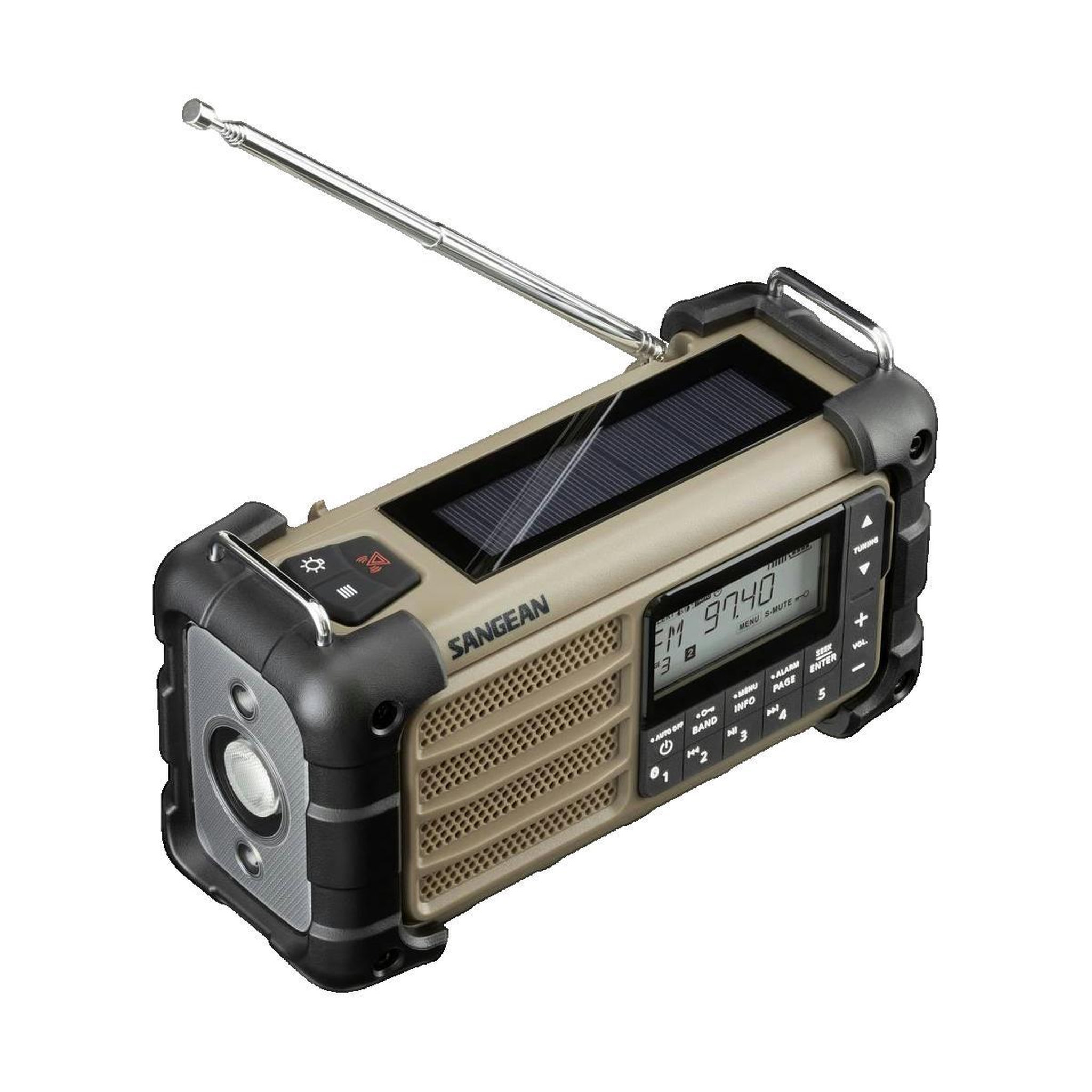 Sangean Radio Portable Sangean MMR-99 AM/FM avec alimentation batterie, dynamo et solaire