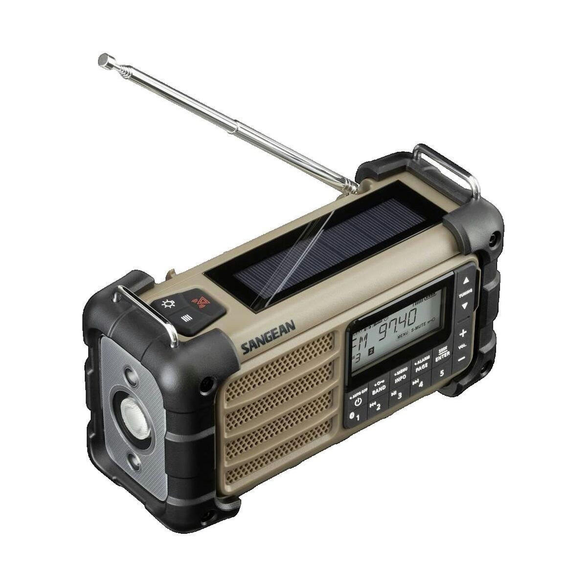 Sangean Radio Portable Sangean MMR-99 AM/FM avec alimentation batterie, dynamo et solaire