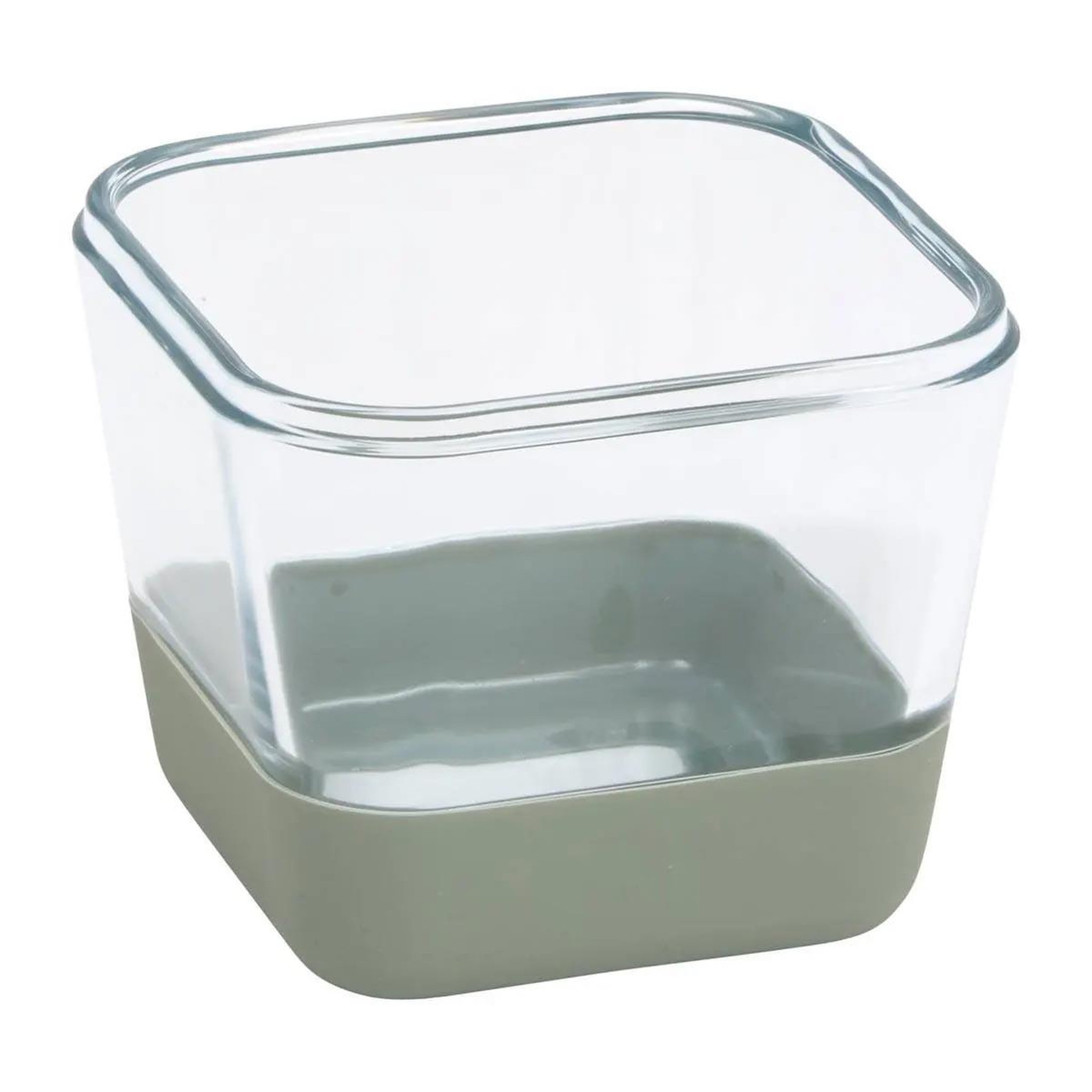 Voir la diapositive 2 : FIVE Boîte de conservation hermétique  siliglass  0,5l gris