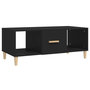 Voir la diapositive 2 : VIDAXL Table basse noir 102x50x40 cm bois d'ingenierie