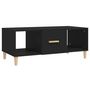 Voir la diapositive 2 : VIDAXL Table basse noir 102x50x40 cm bois d'ingenierie