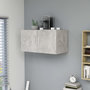 Voir la diapositive 1 : VIDAXL Armoire murale Gris beton 80x39x40 cm Bois d'ingenierie