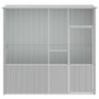 Voir la diapositive 3 : VIDAXL Cage a oiseaux gris 215x78x200 cm acier galvanise