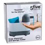 Voir la diapositive 2 : FIVE Distributeur de Savon & Porte Éponge  Push  18cm Blanc