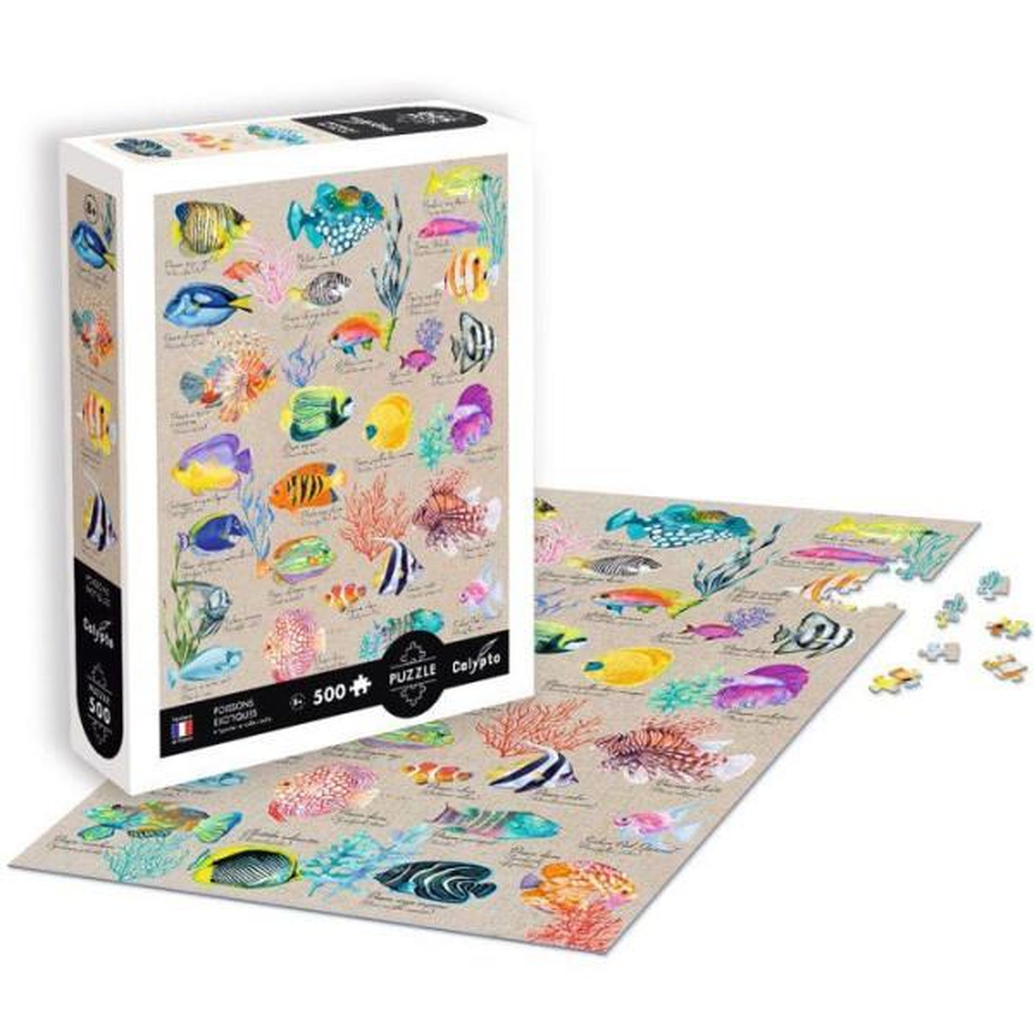 Voir la diapositive 2 : Sentosphere Puzzle 500 pieces - Poissons exotiques