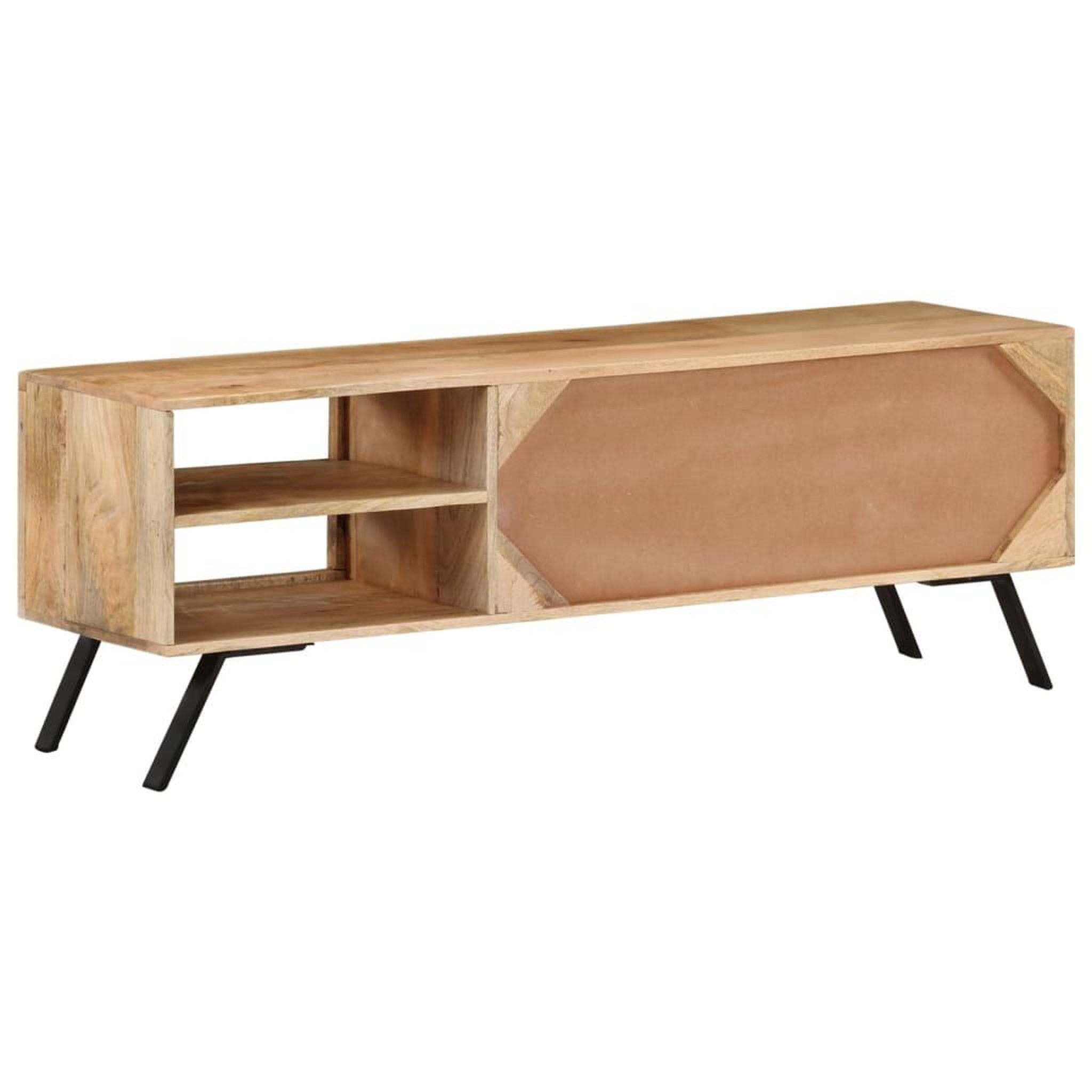 Voir la diapositive 3 : VIDAXL Meuble tv 110x30x40 cm bois massif de manguier