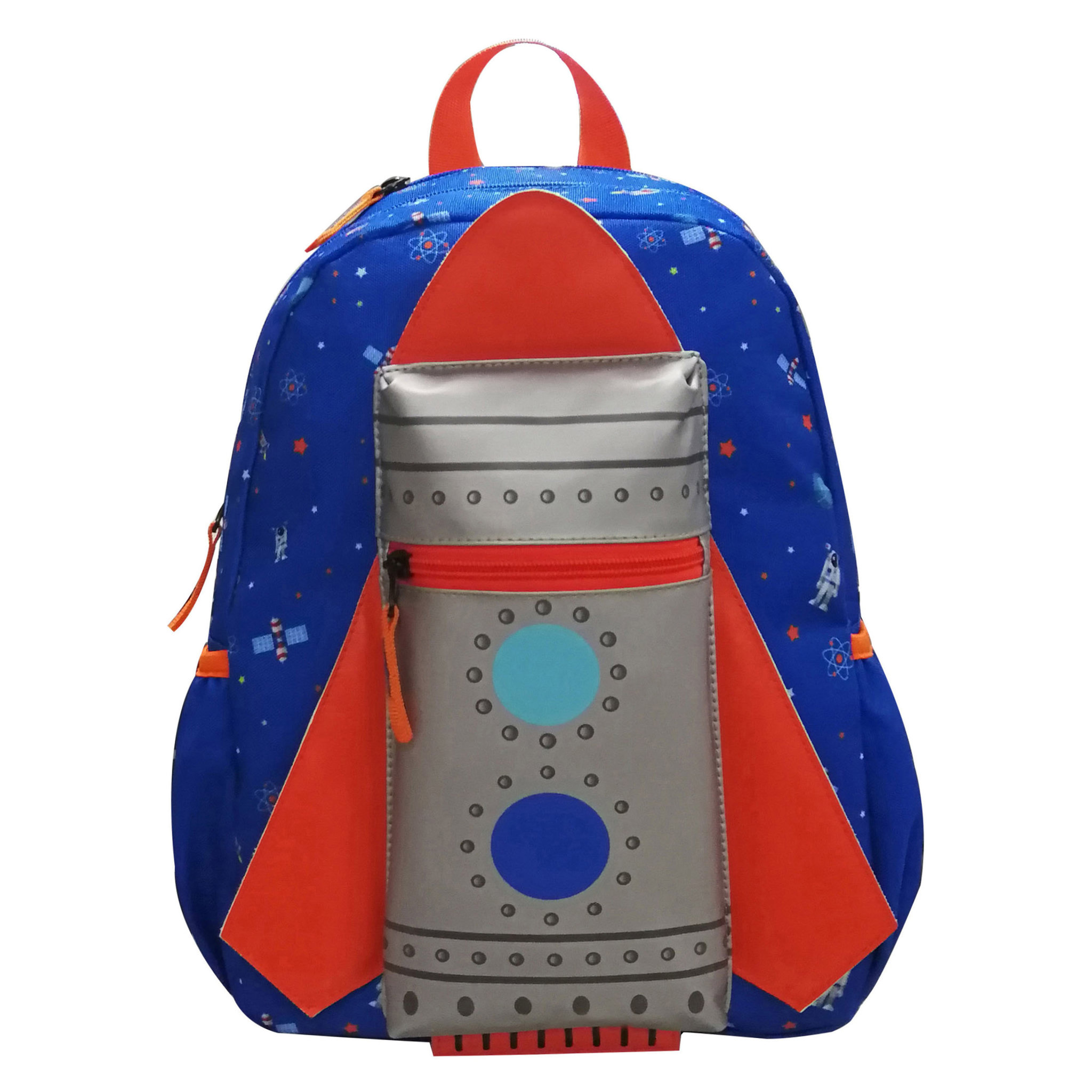Voir la diapositive 1 : AUCHAN Sac à goûter maternelle avec capuche polyester multicolore COSMONAUTE