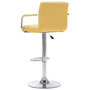 Voir la diapositive 4 : VIDAXL Chaise de bar Jaune Tissu