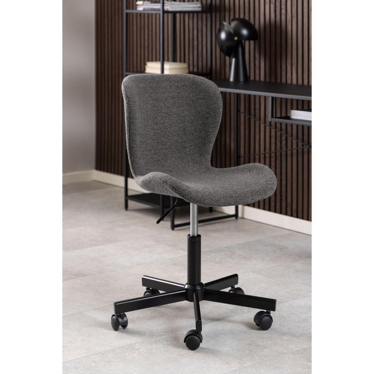 TOILINUX Chaise de bureau à roulettes Bénédicte - Gris