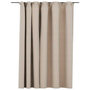 Voir la diapositive 2 : VIDAXL Rideau occultant d'aspect de lin avec crochets beige 290x245 cm
