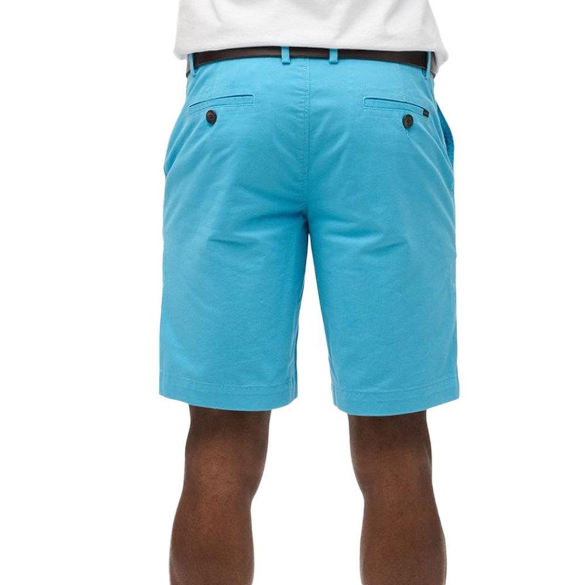 SUPERDRY Short Chino Turquoise Homme Superdry Stretch