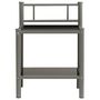 Voir la diapositive 4 : VIDAXL Tables de chevet 2 pcs Gris et noir Metal et verre