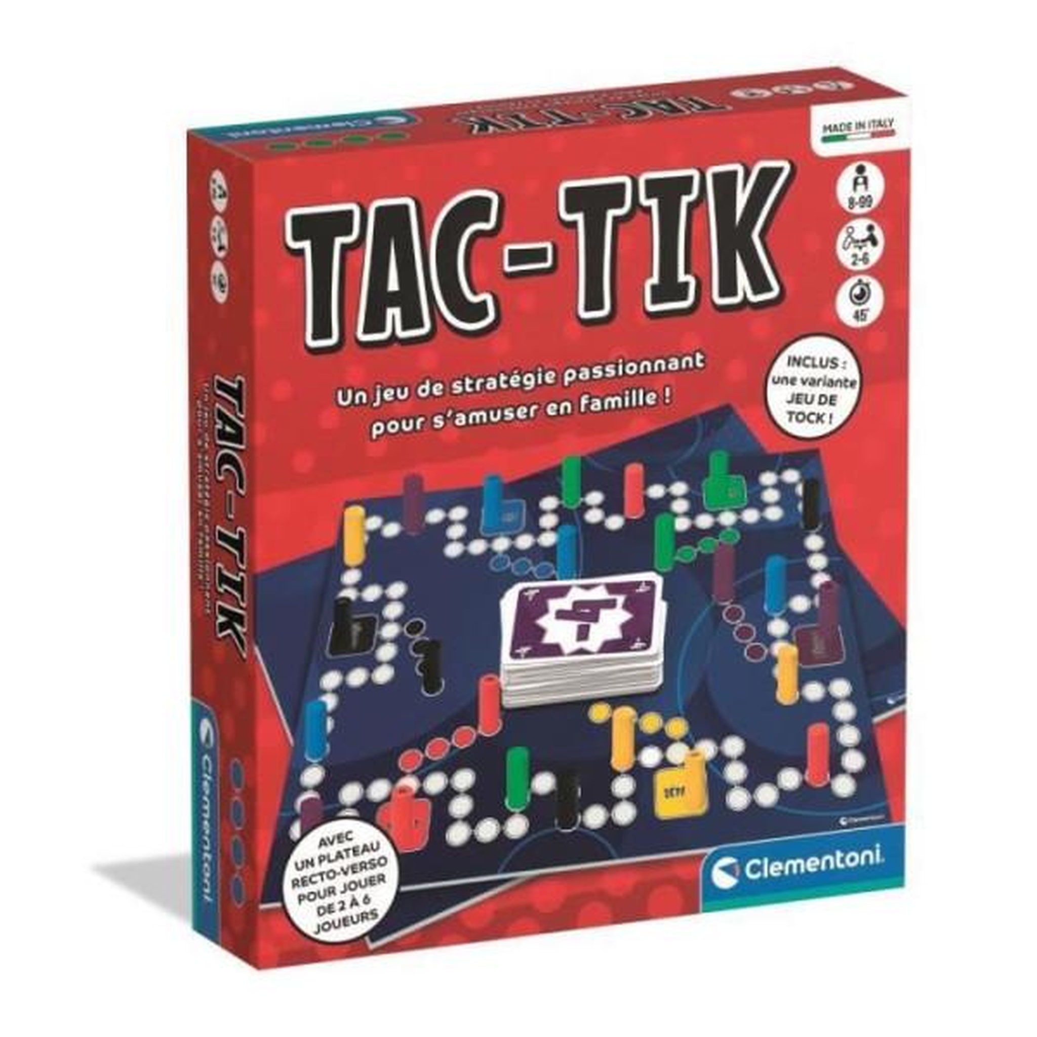 CLEMENTONI Clementoni - tac-tik, jeu de plateau