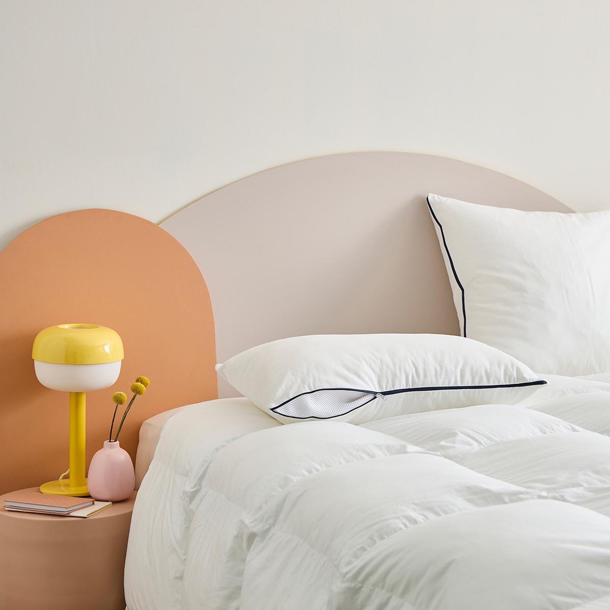 DUNLOPILLO Oreiller flexi confort - medium. Coloris disponibles : Blanc