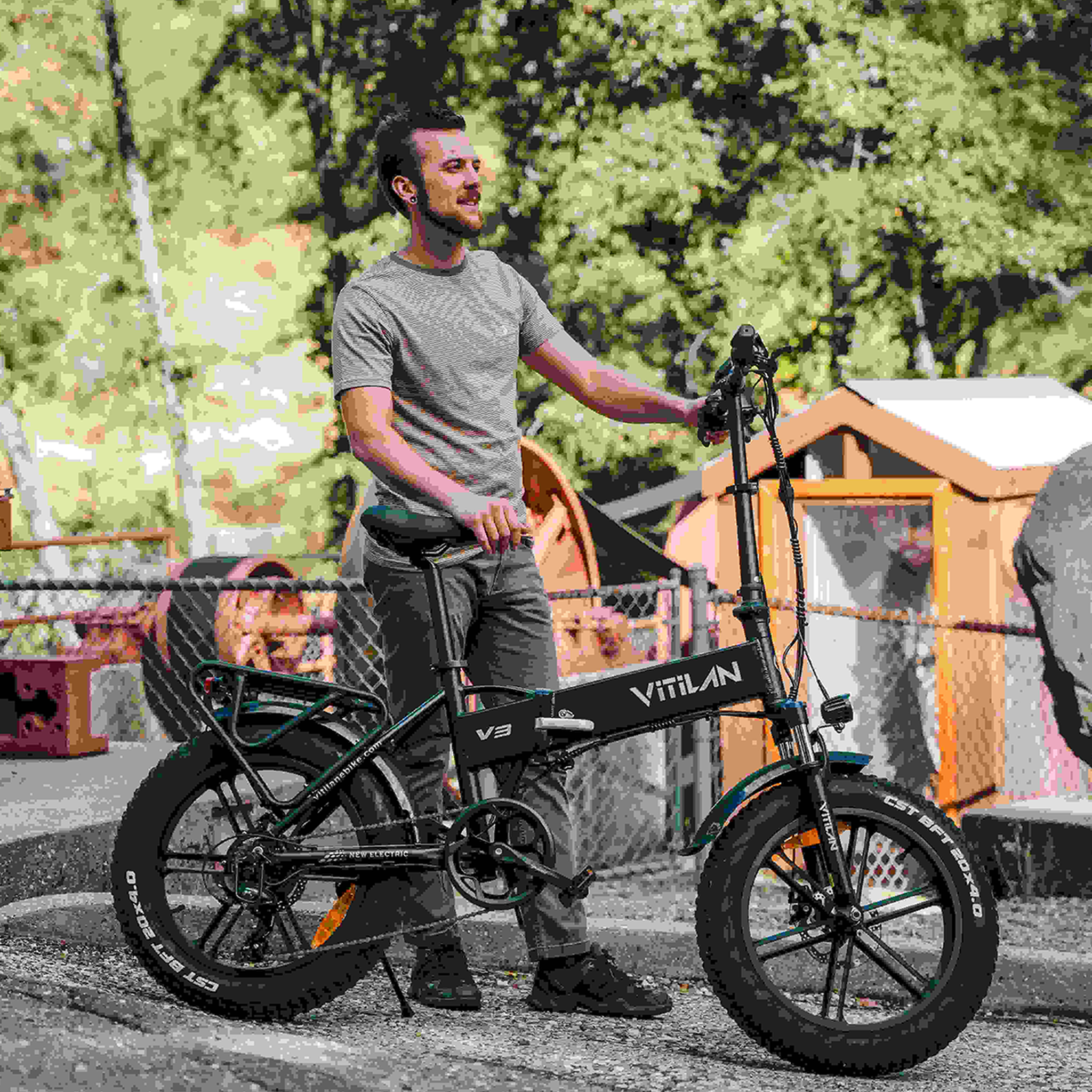 Voir la diapositive 2 : VITILAN Vélo électrique tout-terrain pliable Vitilan V3 2.0