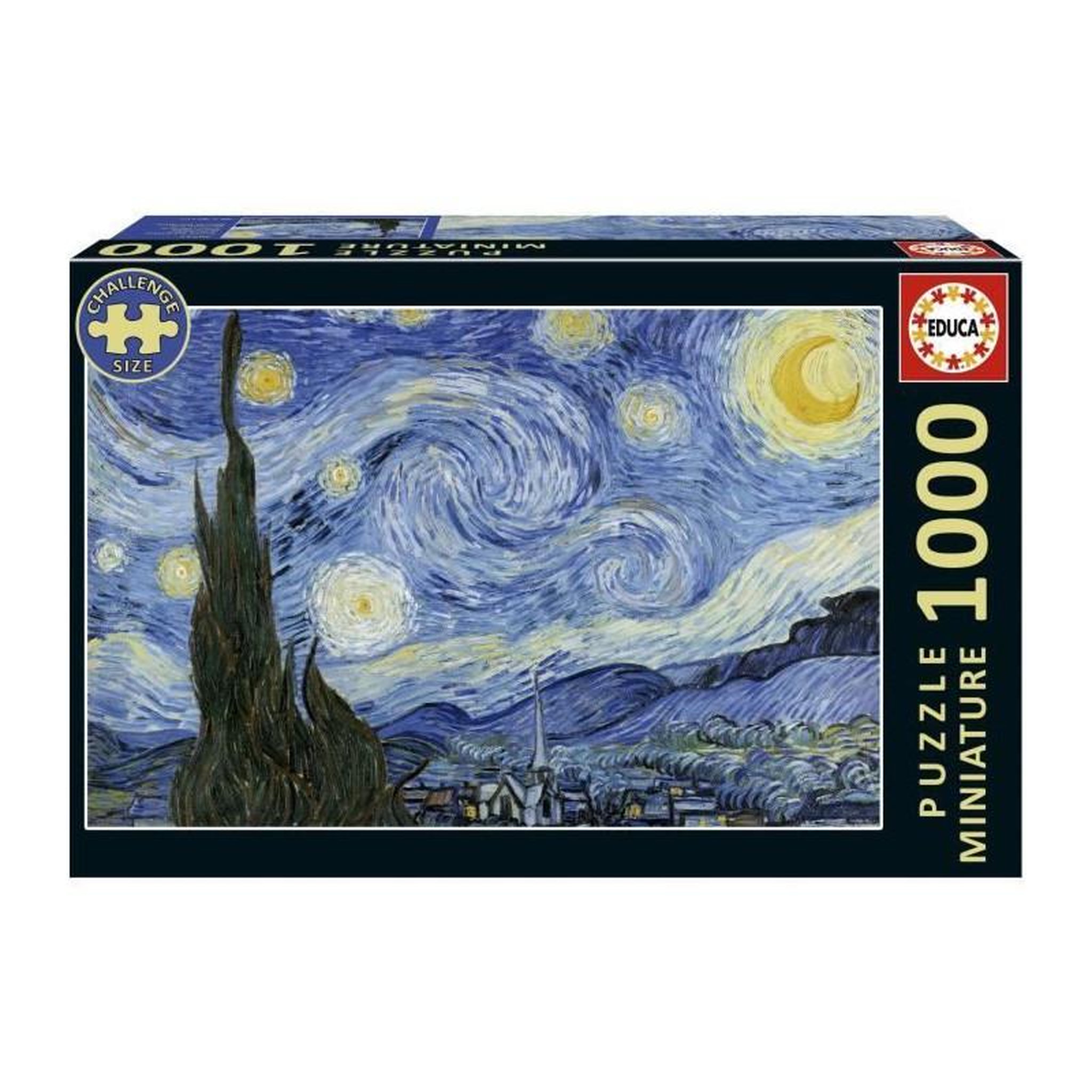 EDUCA Puzzle 1000 pièces - Nuit étoilée miniature - 62,5 x 30 cm - Dès 12 ans - Educa