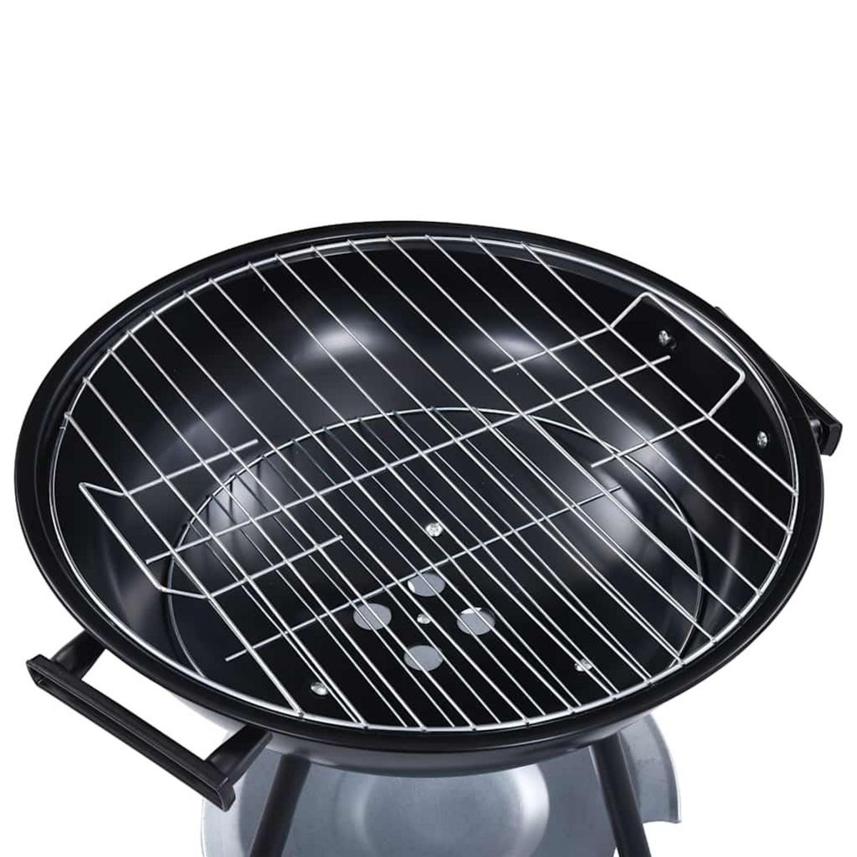 VIDAXL Barbecue portable XXL au charbon avec roues 44 cm