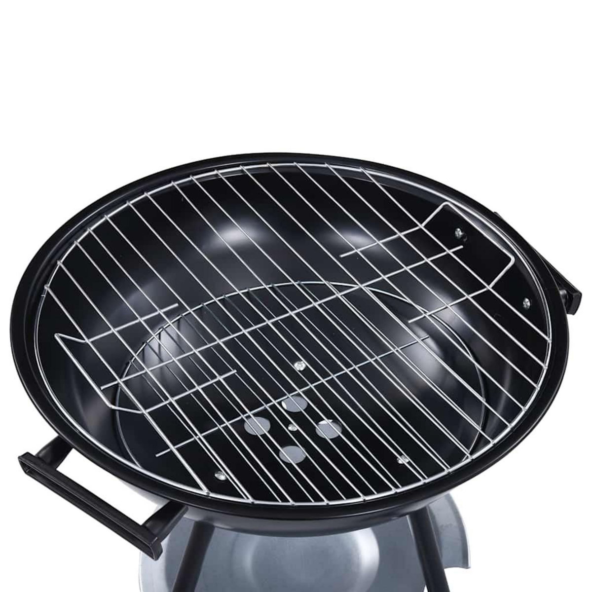 VIDAXL Barbecue portable XXL au charbon avec roues 44 cm
