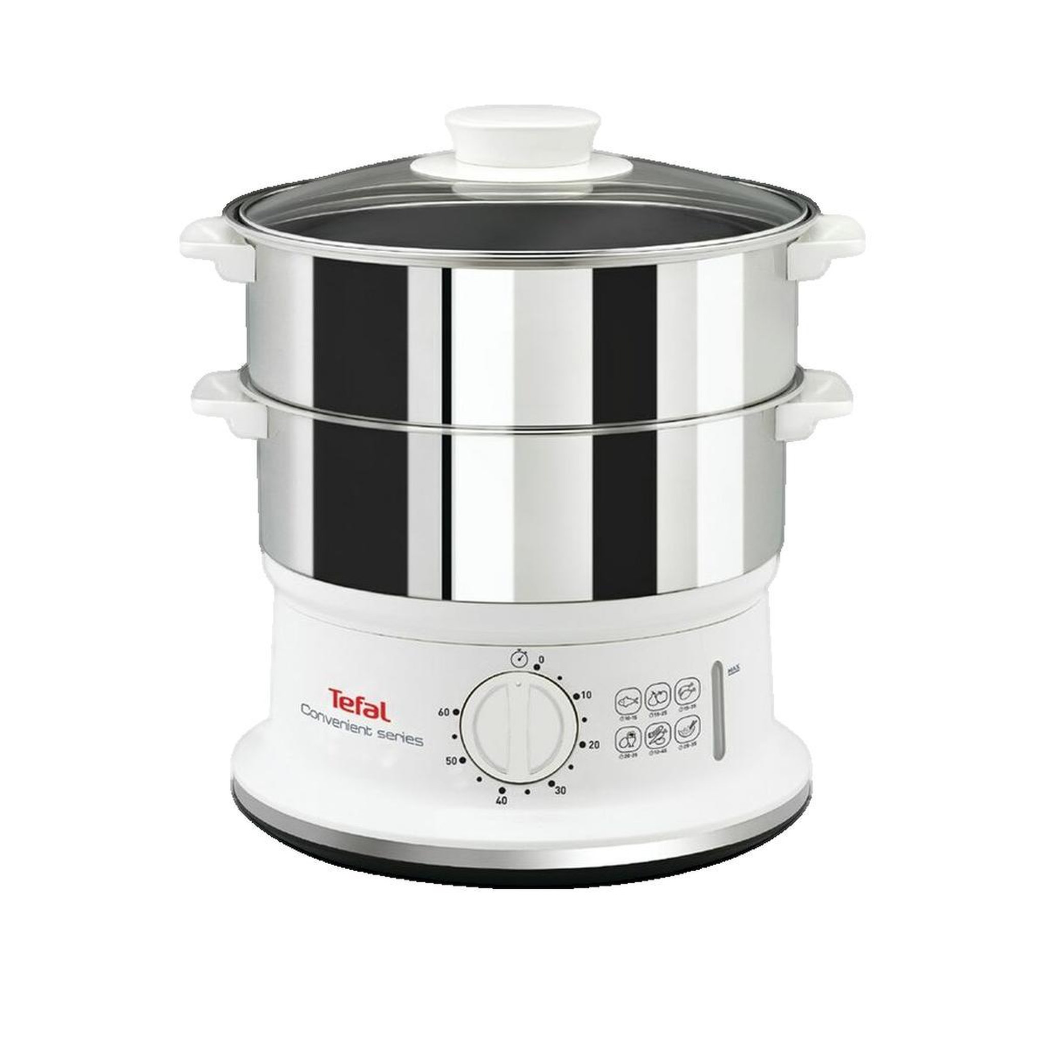 TEFAL Cuiseur vapeur vc1451 900W 2 paniers