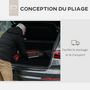 Voir la diapositive 6 : HOMCOM Déambulateur réglable pliable 3 roues frein double panier alu rouge