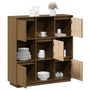Voir la diapositive 5 : VIDAXL Buffet Marron miel 110,5x35x117 cm Bois massif de pin