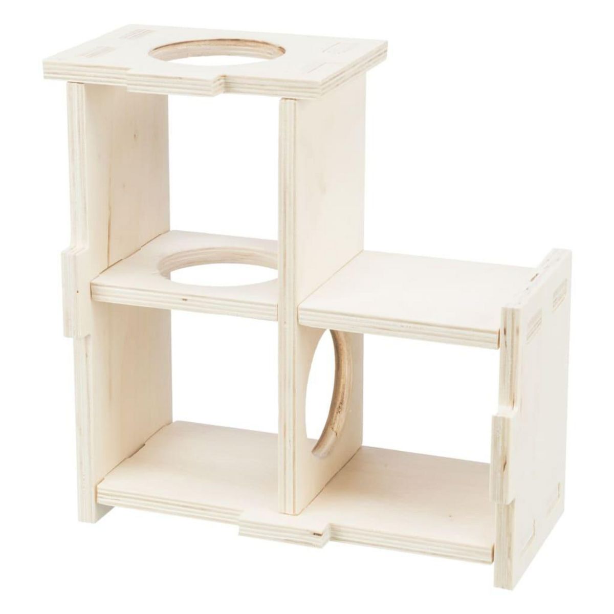 Trixie TRIXIE Maison pour rongeurs a 3 chambres 30x12x30 cm Bois