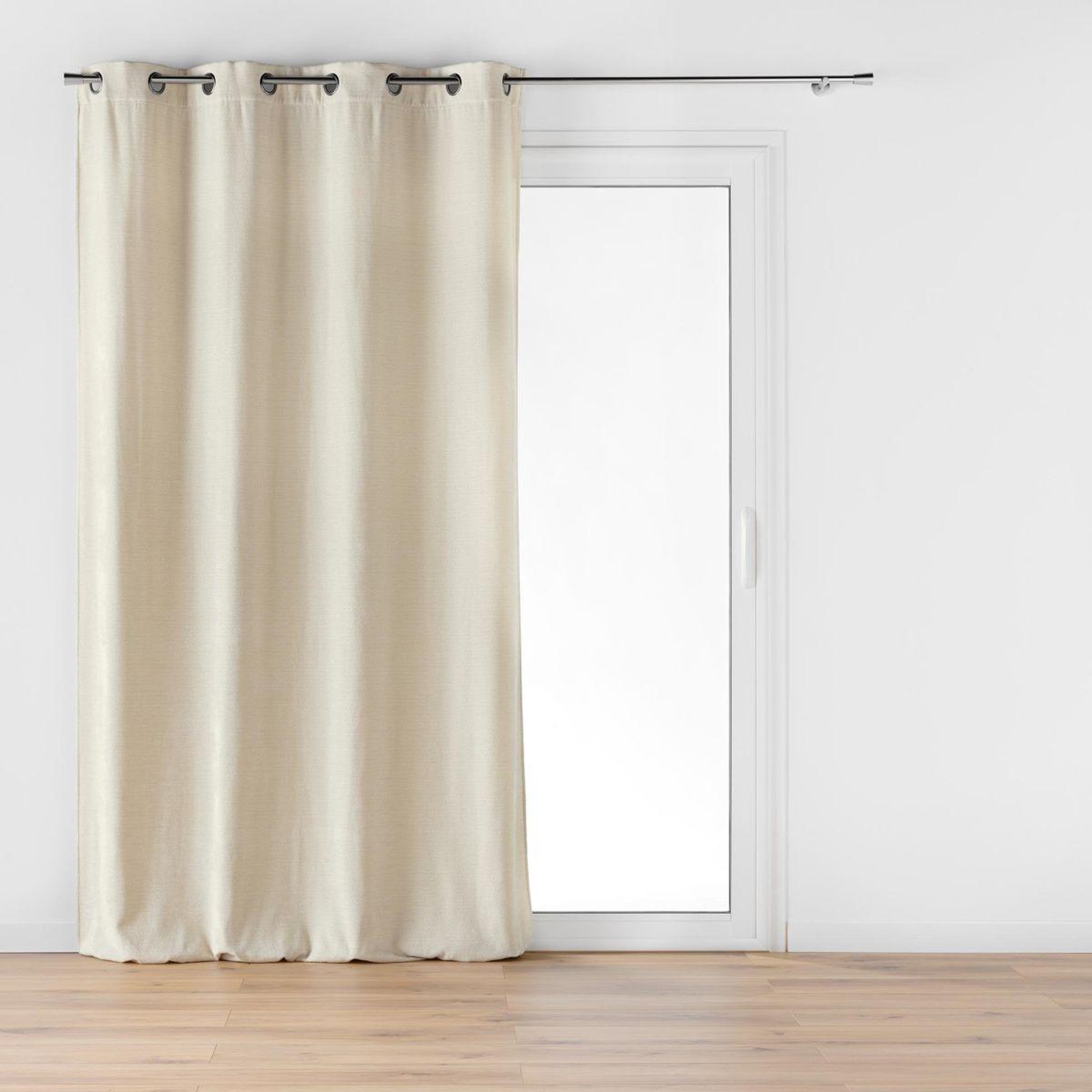 Douceur d'Intérieur Rideau à œillets en velours  mika  140x260cm lin