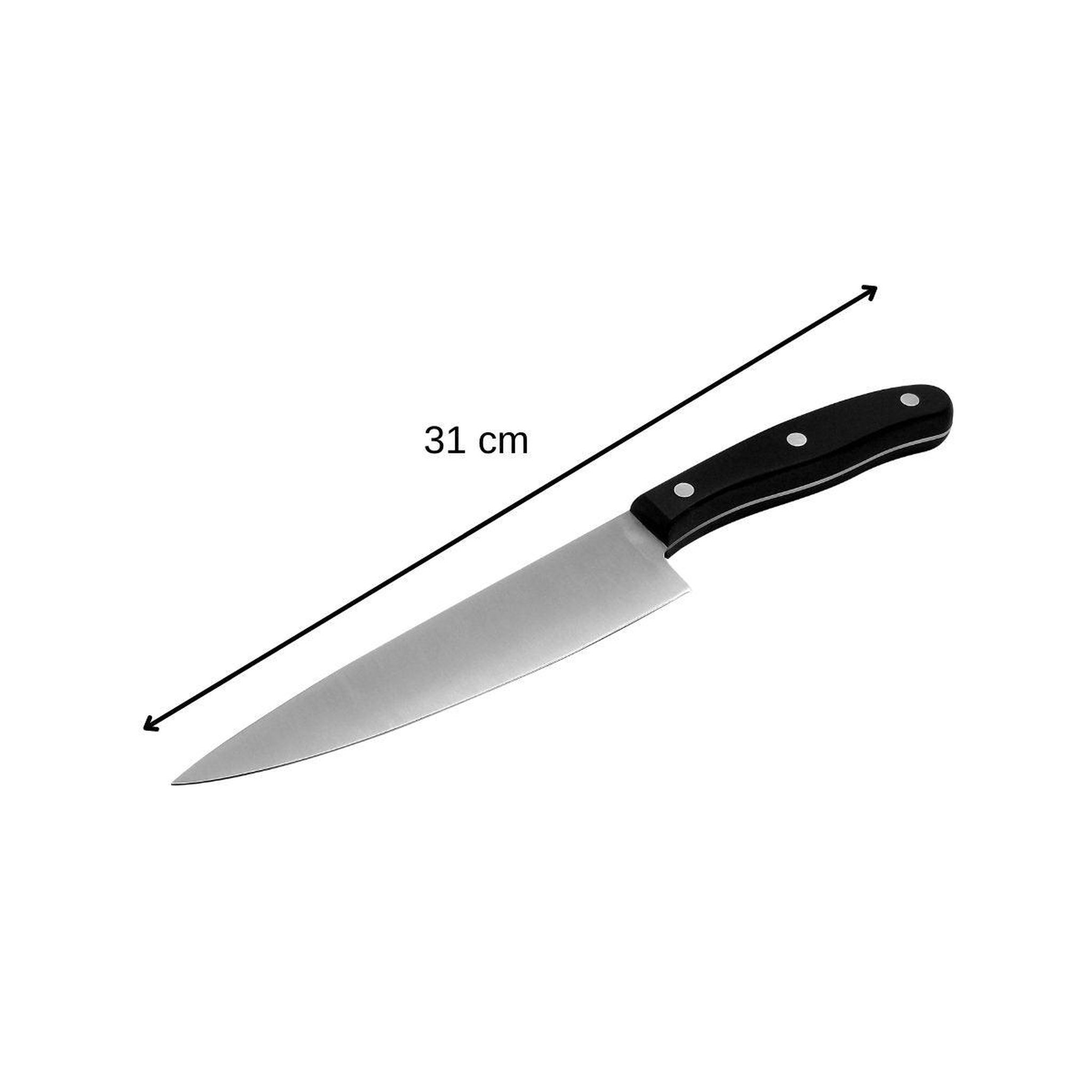 Voir la diapositive 3 : NIROSTA Ensemble de 4 couteaux de cuisine 20, 22, 26 et 31 cm nirosta fit