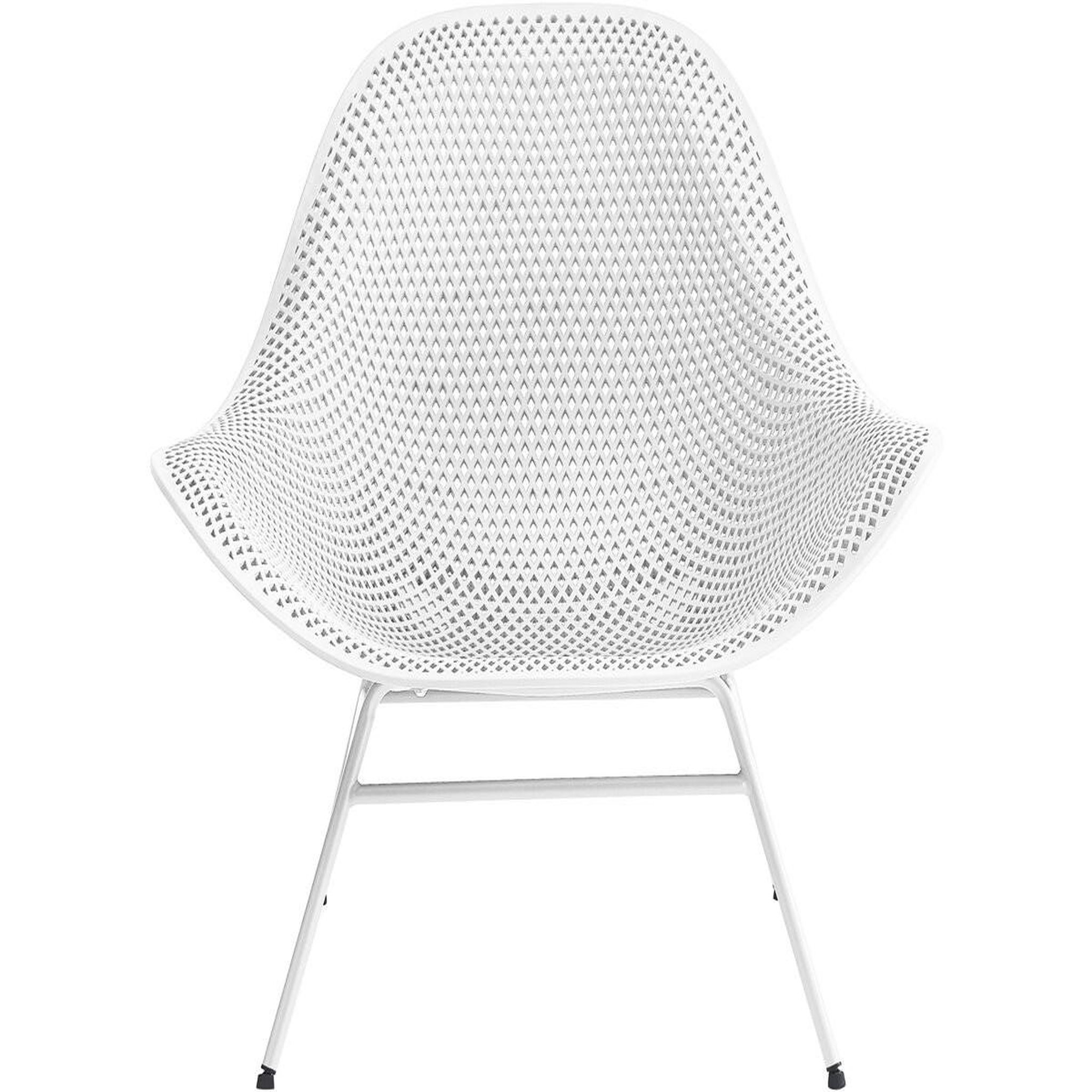 Voir la diapositive 4 : Habitat et Jardin Lot de 2 fauteuils de jardin avec table basse  soléna  - blanc