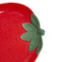 Voir la diapositive 2 : SECRET DE GOURMET Coupelle en Dolomite  Fraise  21cm Rouge