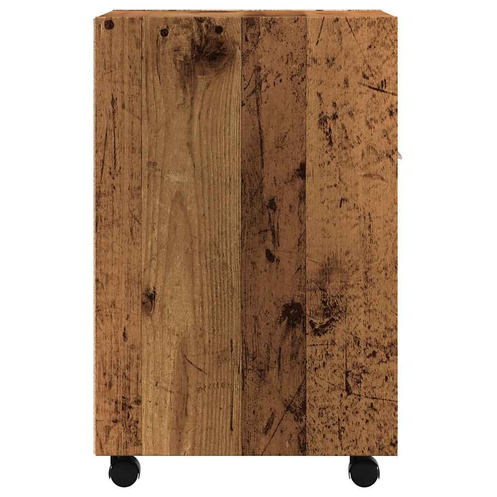 Voir la diapositive 5 : VIDAXL Armoire avec roues vieux bois 33x38x60 cm bois d'ingenierie