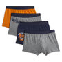 Voir la diapositive 1 : INEXTENSO Lot de 4 boxers tigre garçon