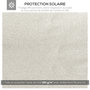 Voir la diapositive 4 : OUTSUNNY Toile de rechange pour pavillon tonnelle tente 3 x 3 m polyester haute densité 180 g/m² revêtement PA anti-UV crème