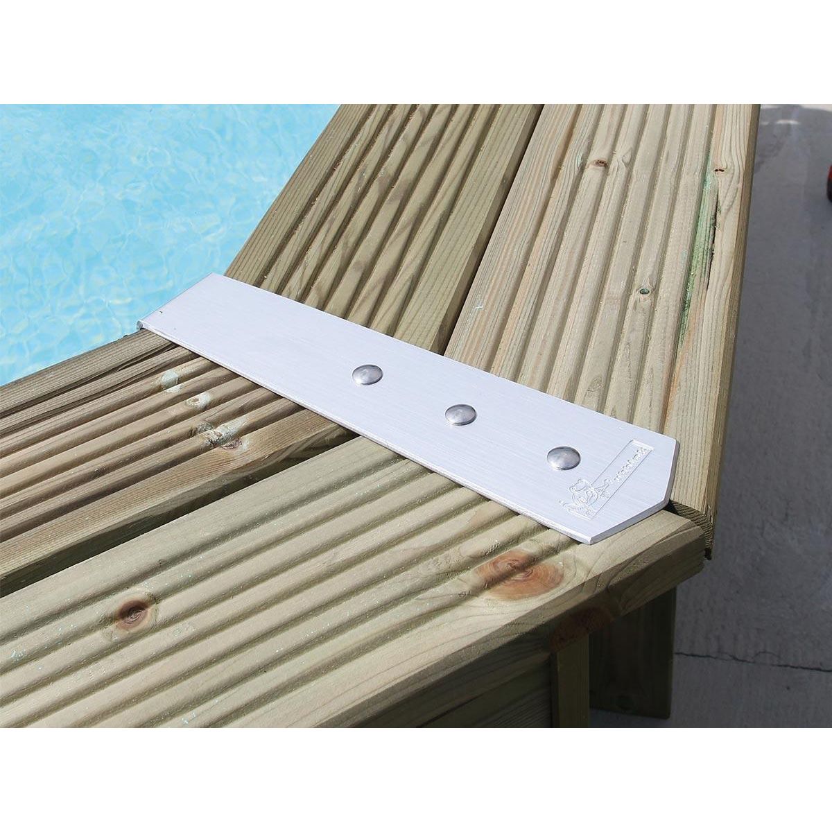 Ubbink Kit finition margelles pour piscine bois octogonale ou hexagonale - Ubbink