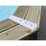 Voir la diapositive 2 : Ubbink Kit finition margelles pour piscine bois octogonale ou hexagonale - Ubbink