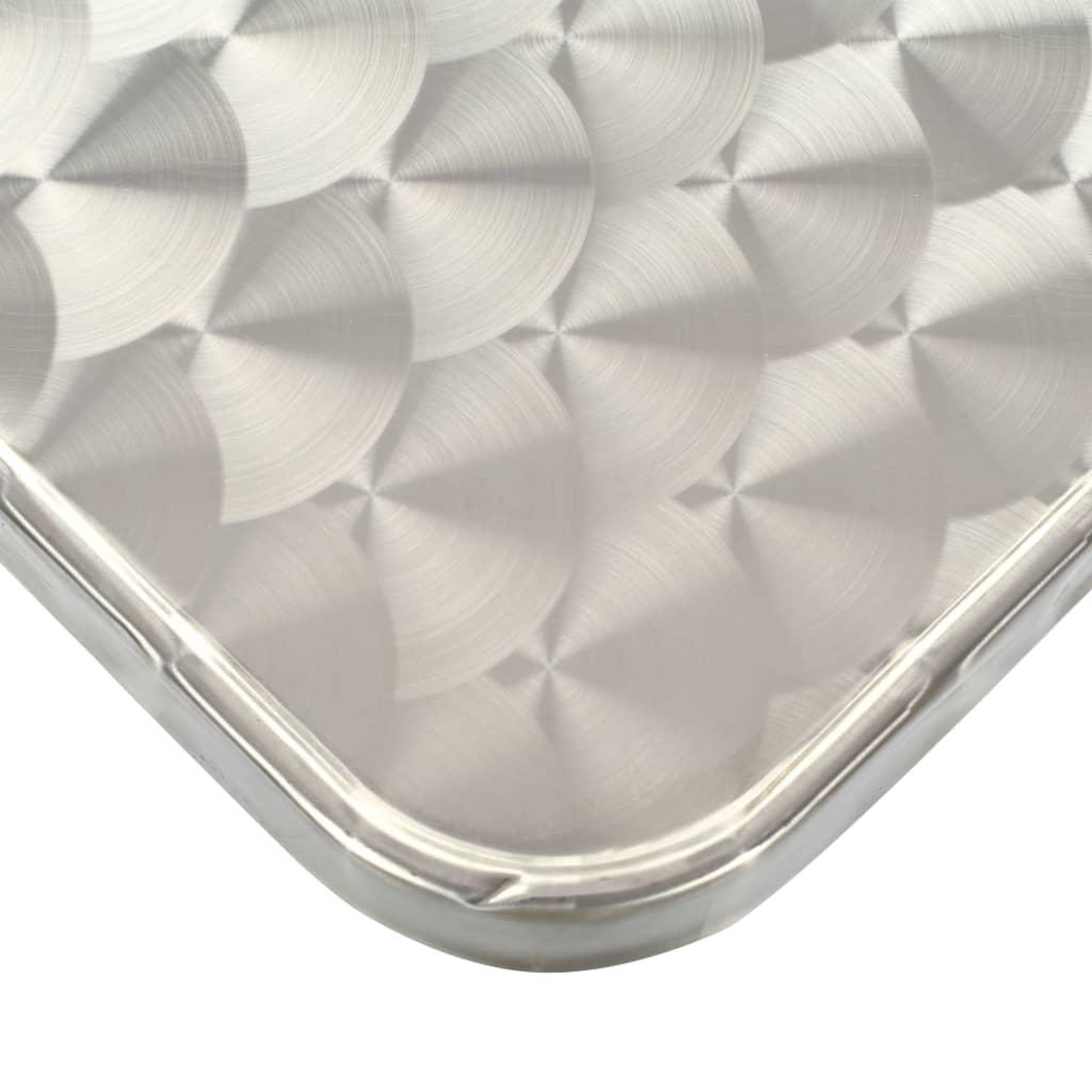 Voir la diapositive 4 : VIDAXL Table de jardin Argente 80x80x70 cm Aluminium