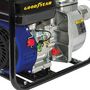 Voir la diapositive 4 : GOODYEAR Pompe à eau Motopompe thermique 54m3/h Moteur Essence 4T OHV 6.5CV 196Cm3 Raccords 75mm Inondations Caves Piscines GOODYEAR