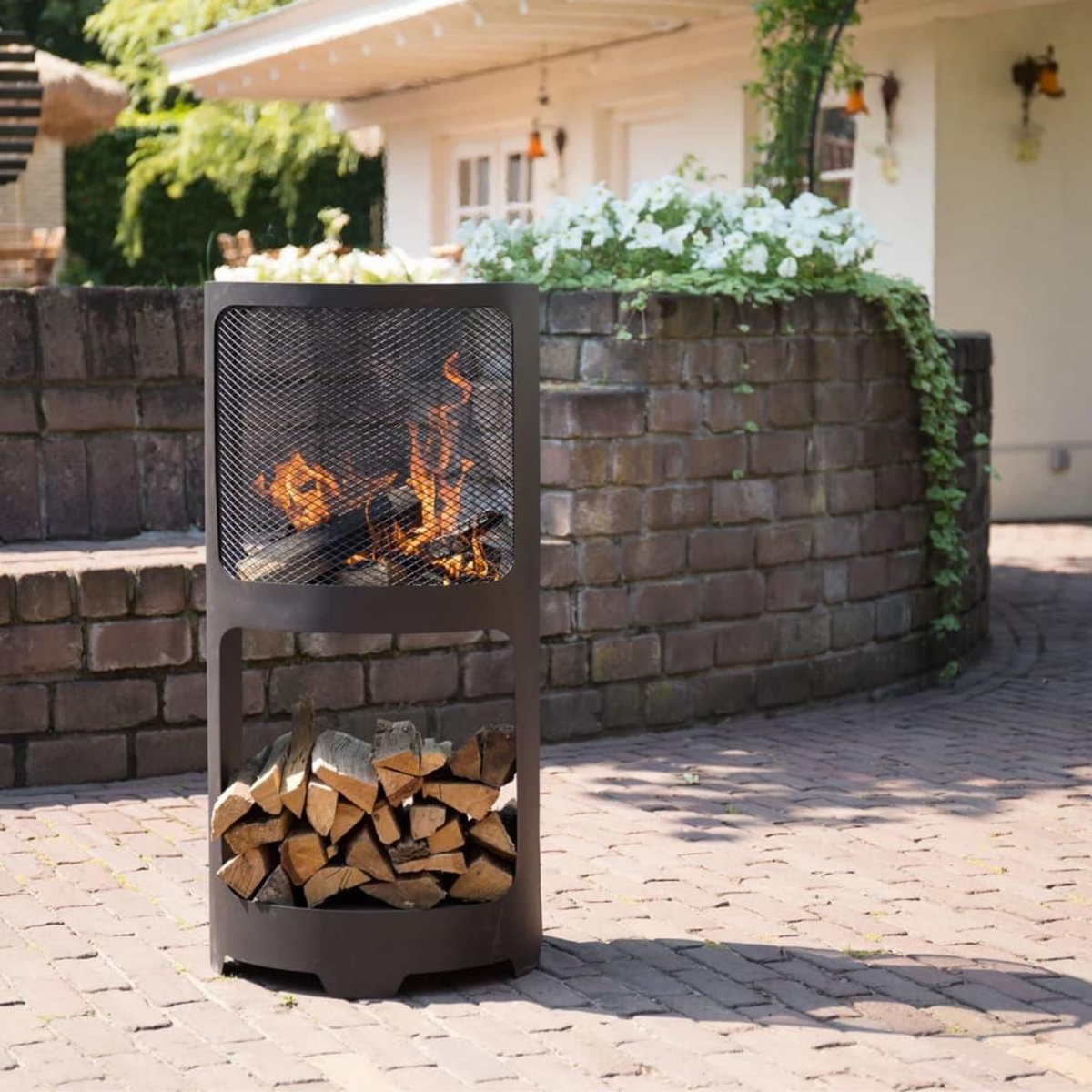 REDFIRE RedFire Foyer Buffalo 44 x 90 cm Acier Noir mat