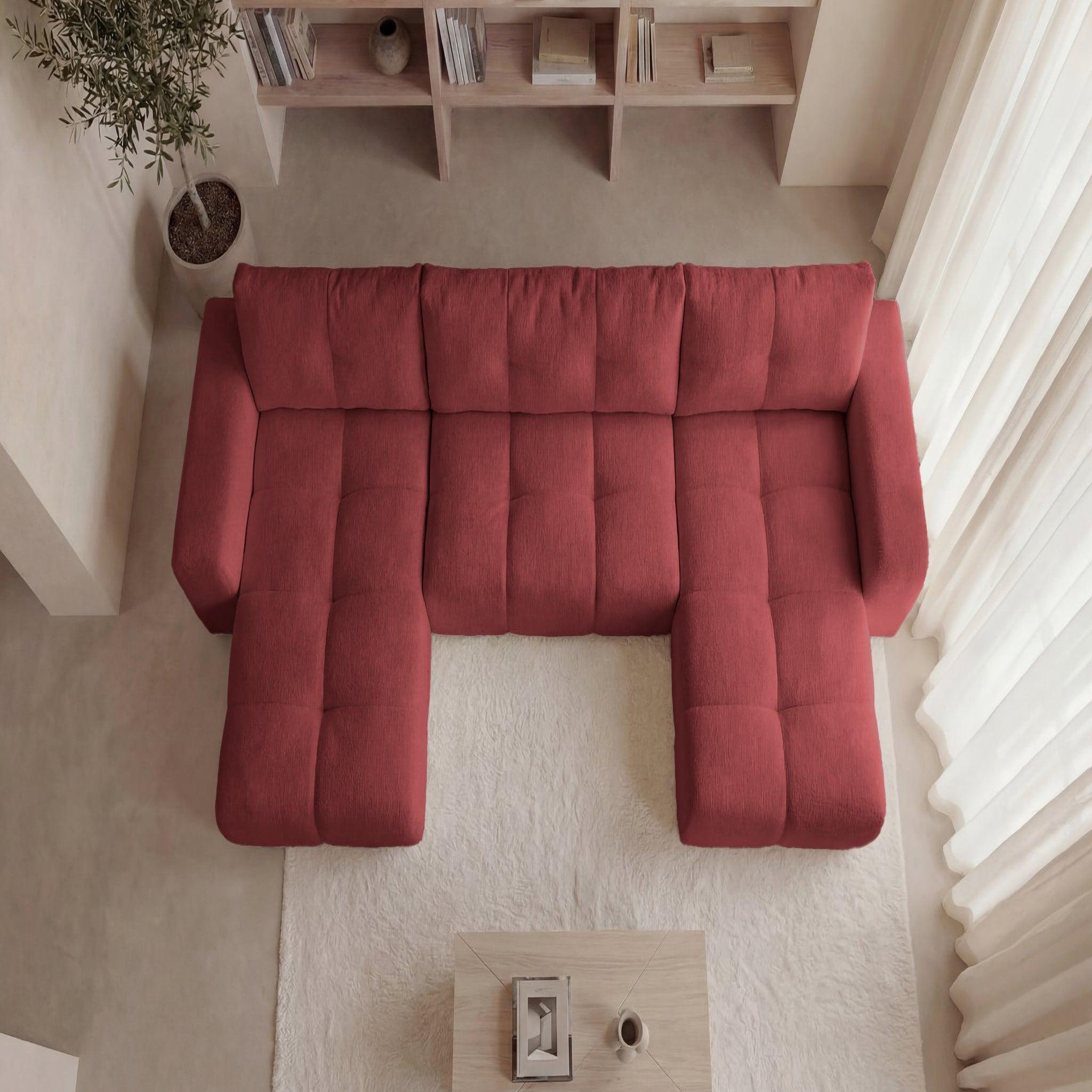Voir la diapositive 6 : CASANOVA PARIS Constance - canapé panoramique tissu chenille