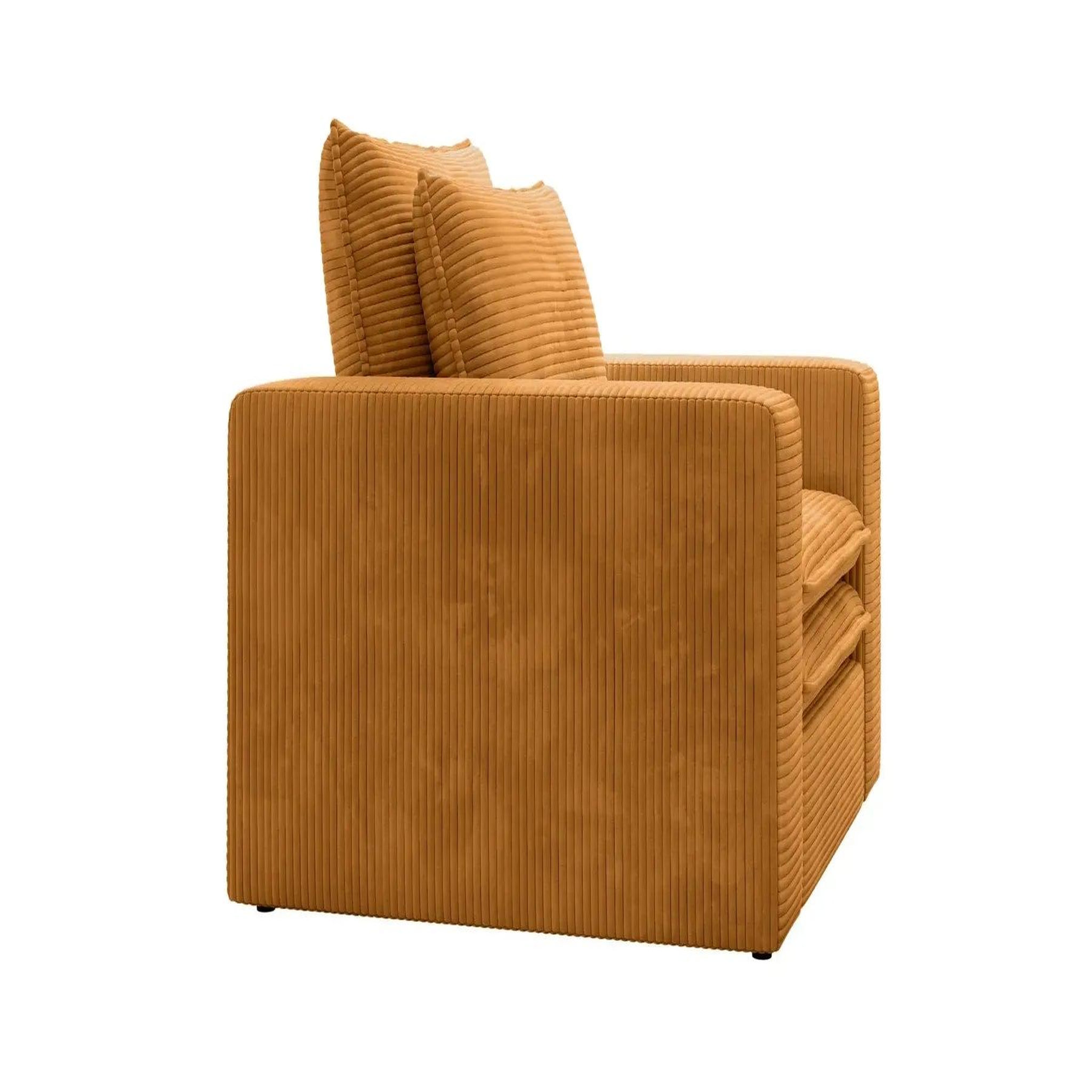 Voir la diapositive 5 : CASANOVA PARIS Oscar - fauteuil en velours côtelé