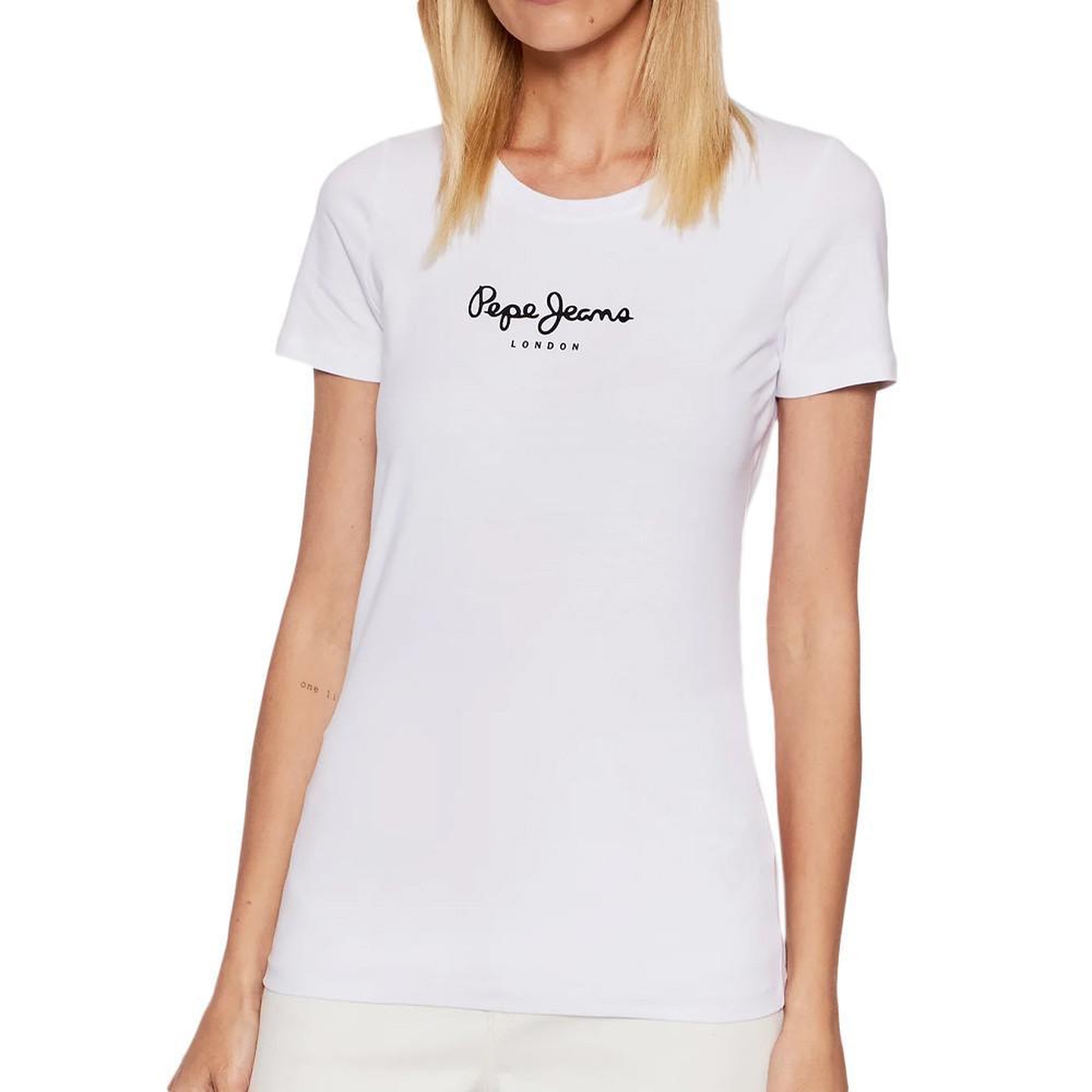 Pepe Jeans T-shirt Blanc Femme Pepe Jeans New Virginia. Coloris disponibles : Blanc