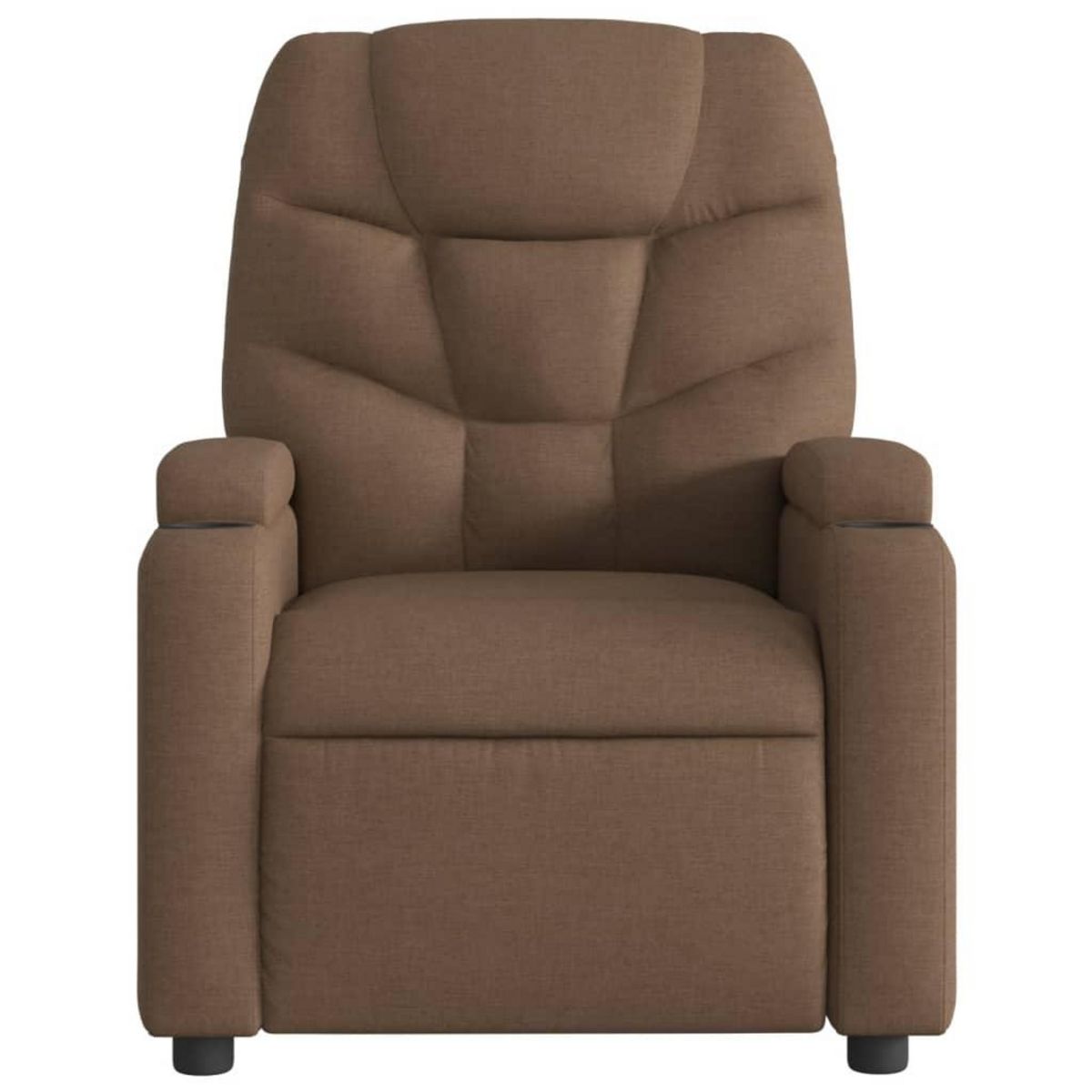 VIDAXL Fauteuil de massage inclinable Marron Tissu